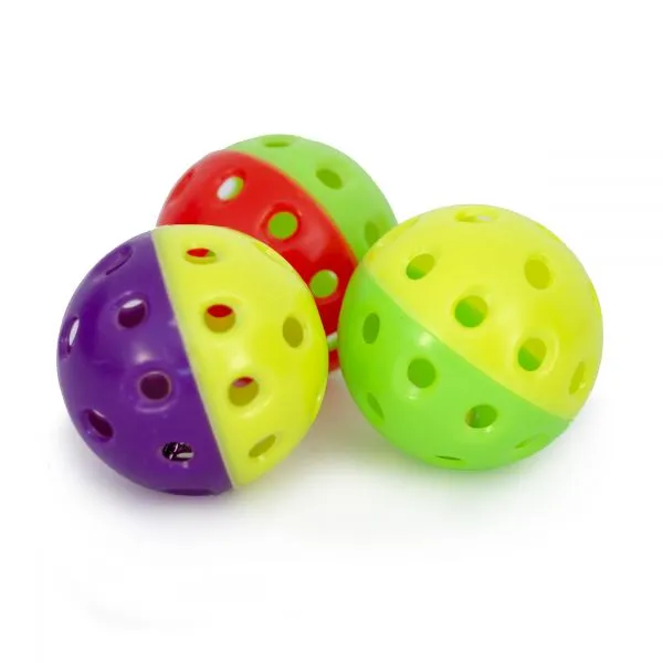 Plastic bold med bjælde Mix farve 4 cm